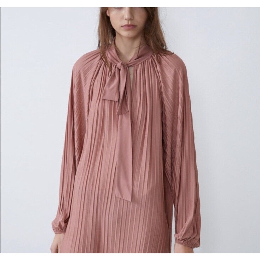 Zara Pink Long Sleeve Dress